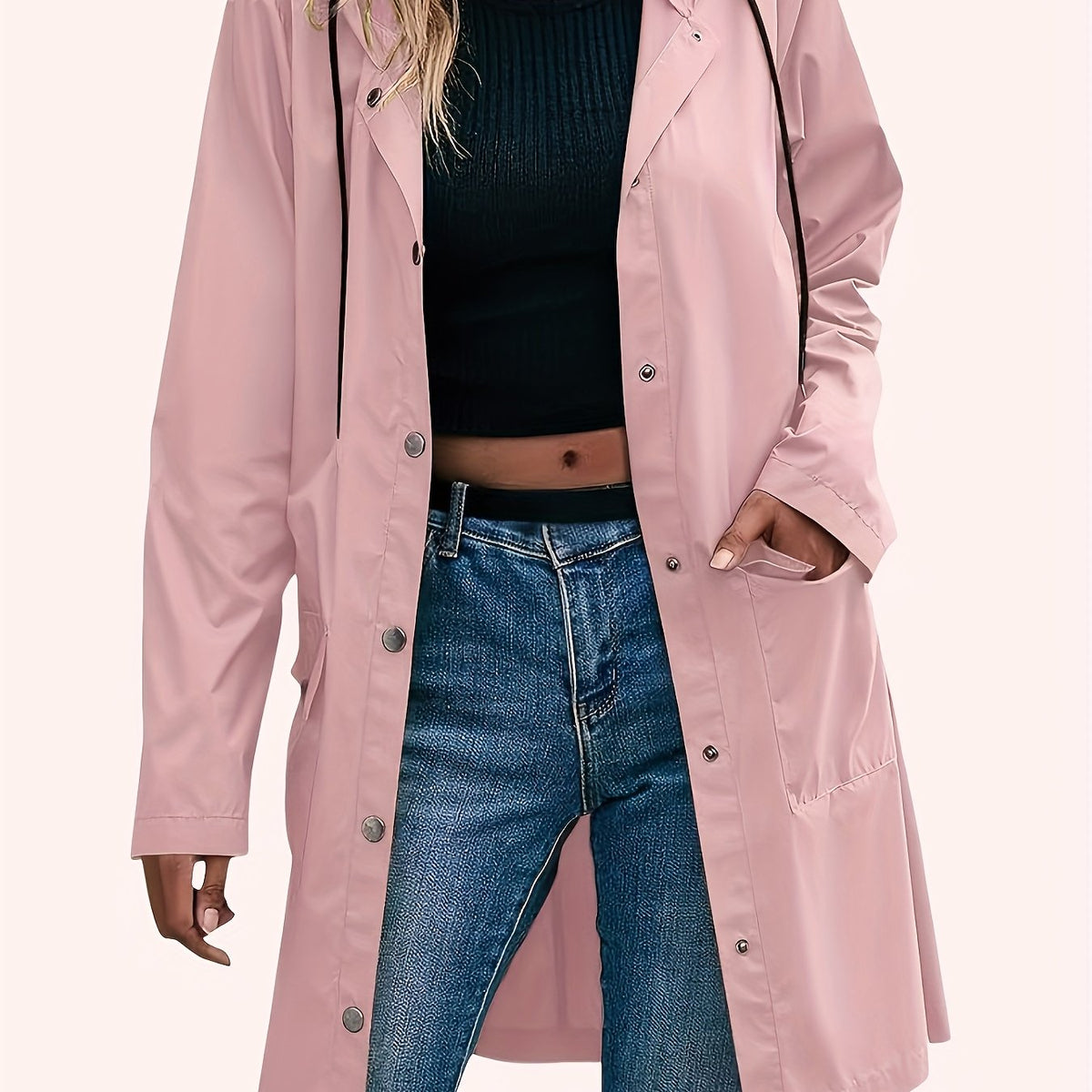 Arabella | Longline Hooded Trench Coat for Women
