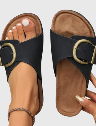 Amber orthopedic women's sandals by Christine Brewer with cushioned footbed and stylish design, perfect for comfortable everyday wear.