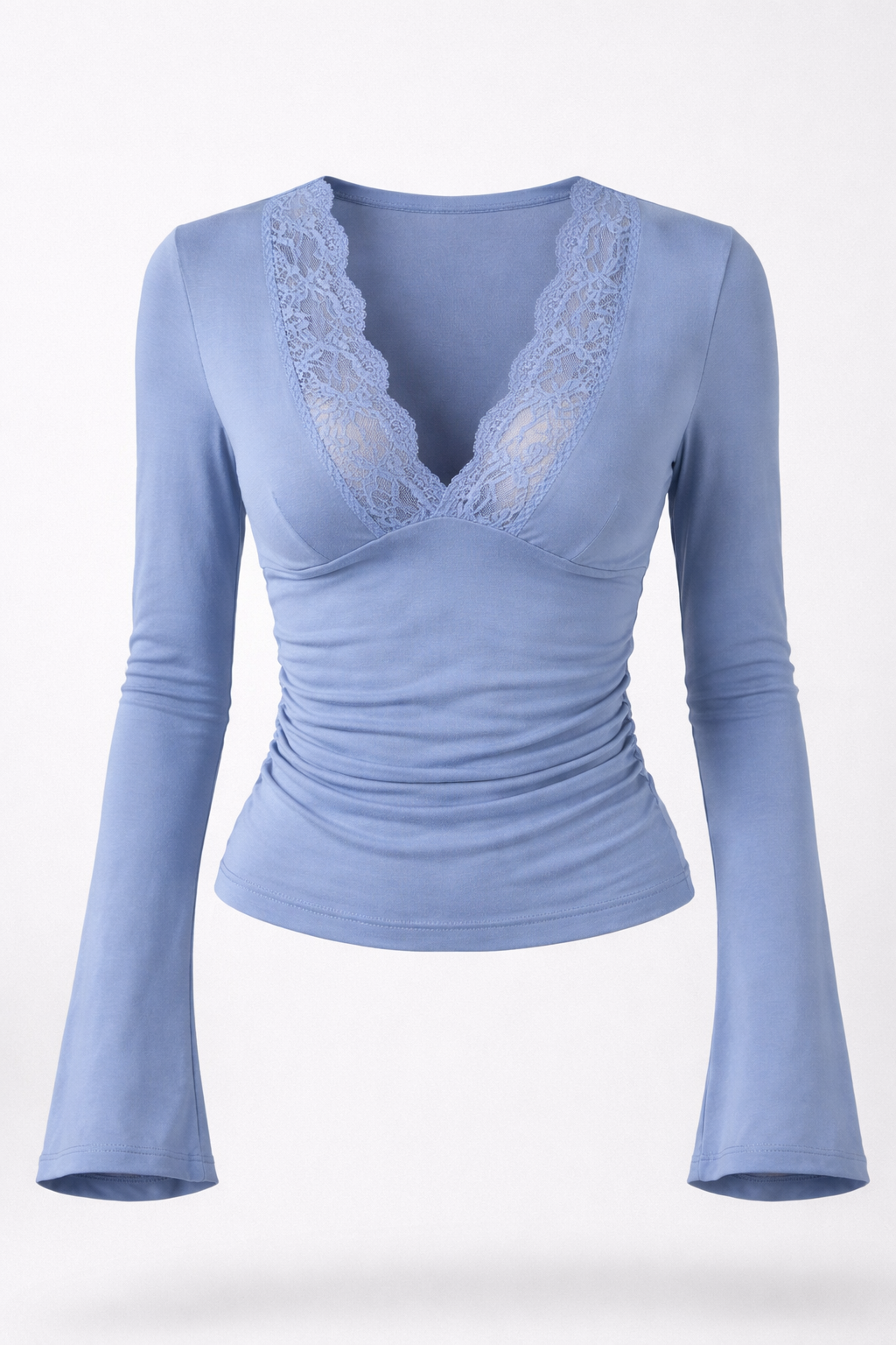 Ruby V-neck top for women by Christine Brewer, featuring a stylish red dress with a flattering fit and elegant neckline.