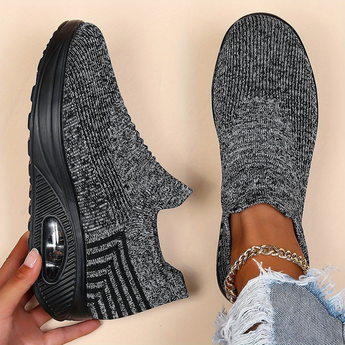 Christine Brewer Harper air cushion orthopedic women's walking shoes with cushioned soles and supportive design.