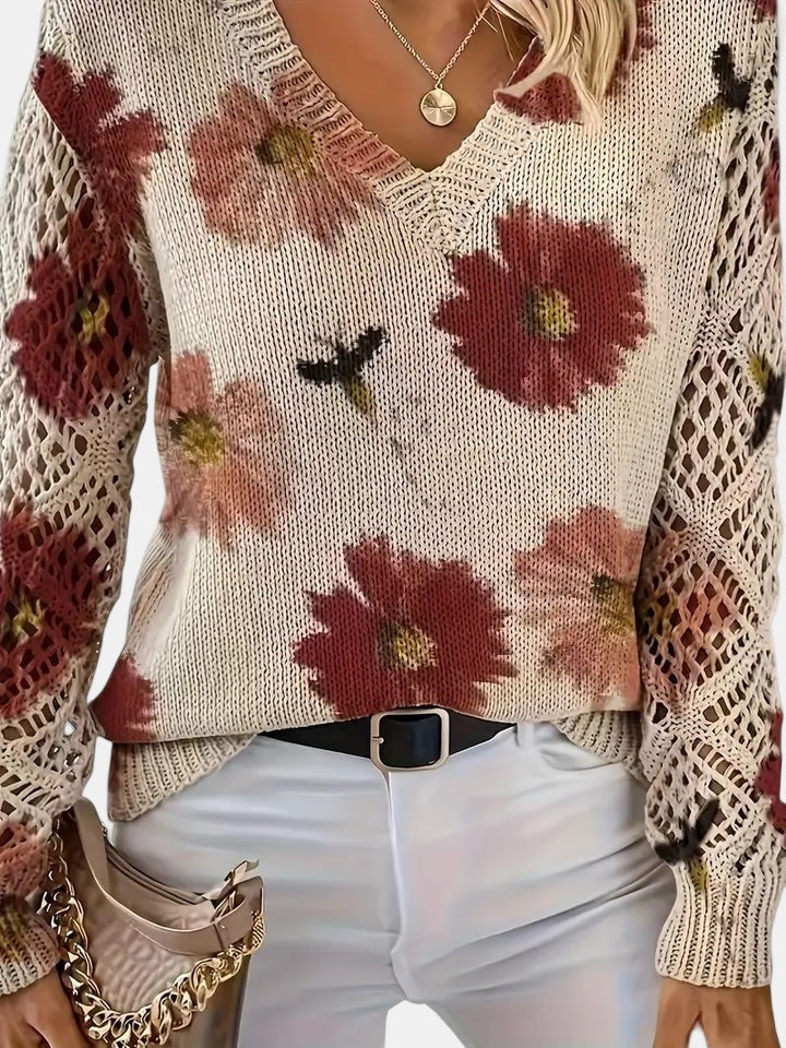 Christine Brewer Jocelyn knit cardigan for women, soft and cozy sweater with a button-up front and ribbed cuffs.