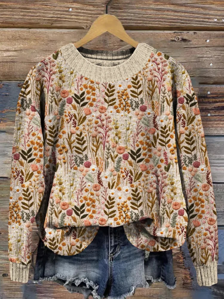Christine Brewer Celeste knit sweater for women, cozy and stylish with a textured knit pattern, perfect for casual wear.