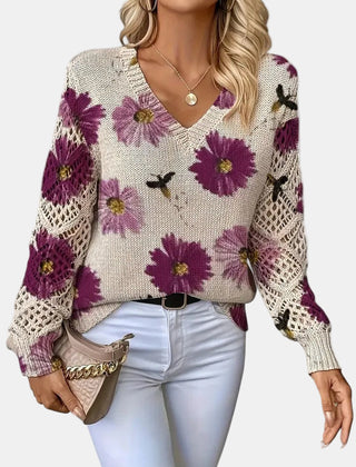 Christine Brewer Jocelyn knit cardigan for women, soft and cozy, featuring a button-up front and ribbed cuffs.