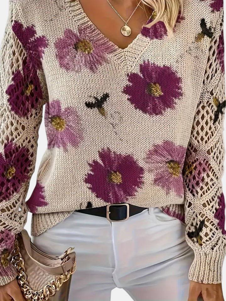 Christine Brewer Jocelyn knit cardigan for women, cozy sweater with a textured knit pattern, in a versatile design.