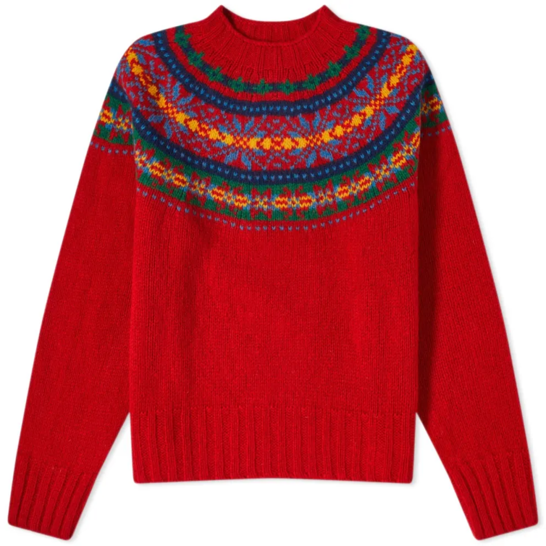 Vintage Scandinavian knit sweater for women from Christine Brewer's #1752 Collection, featuring traditional pattern and cozy design.