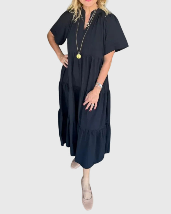 Rebecca | Maxi Dress Women Pockets A-Line Flowy Casual Brunch Party Fall Winter