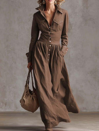 Red linen maxi dress by Christine Brewer, casual sleeveless dress with flowing fabric and relaxed fit.