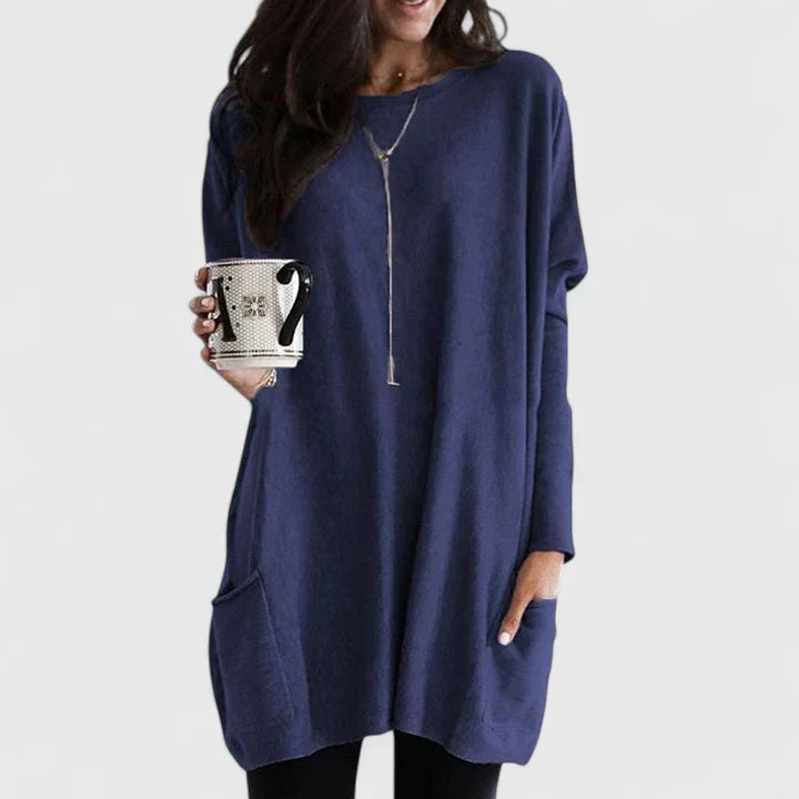 Amber knit sweater for women by Christine Brewer, soft, cozy women's sweater with a stylish knit pattern.