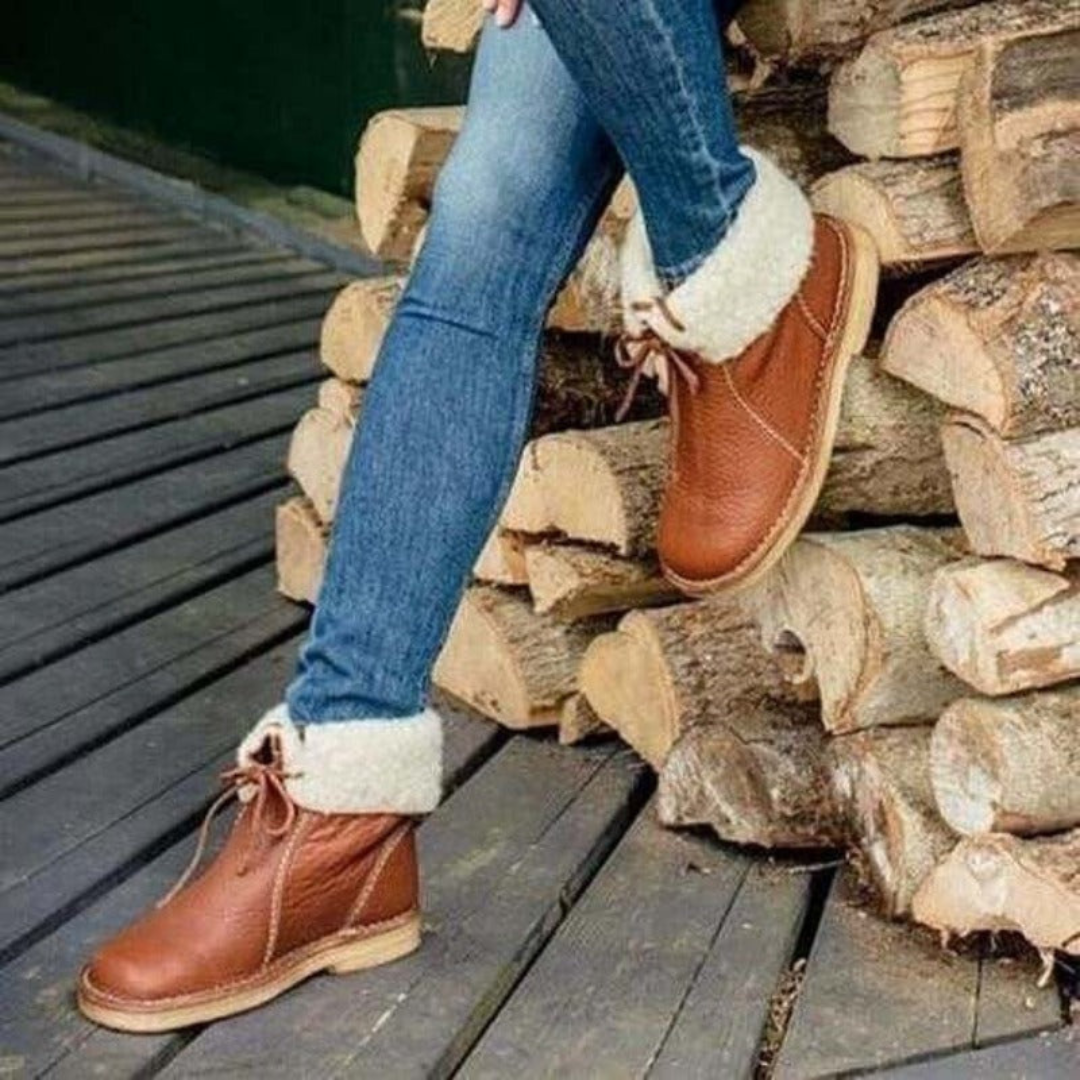 Marnie | Waterproof Boots, Ankle Boots, Women, Vegan Leather, Warm, Insulated, Winter, Windproof, Snow Boots,