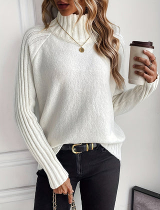Christine Brewer Rosalind knit sweater for women, soft cable-knit in cozy wool blend, featuring a classic round neckline and long sleeves.