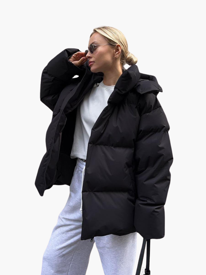 Katrina | Quilted Hooded Puffer Jacket for Women
