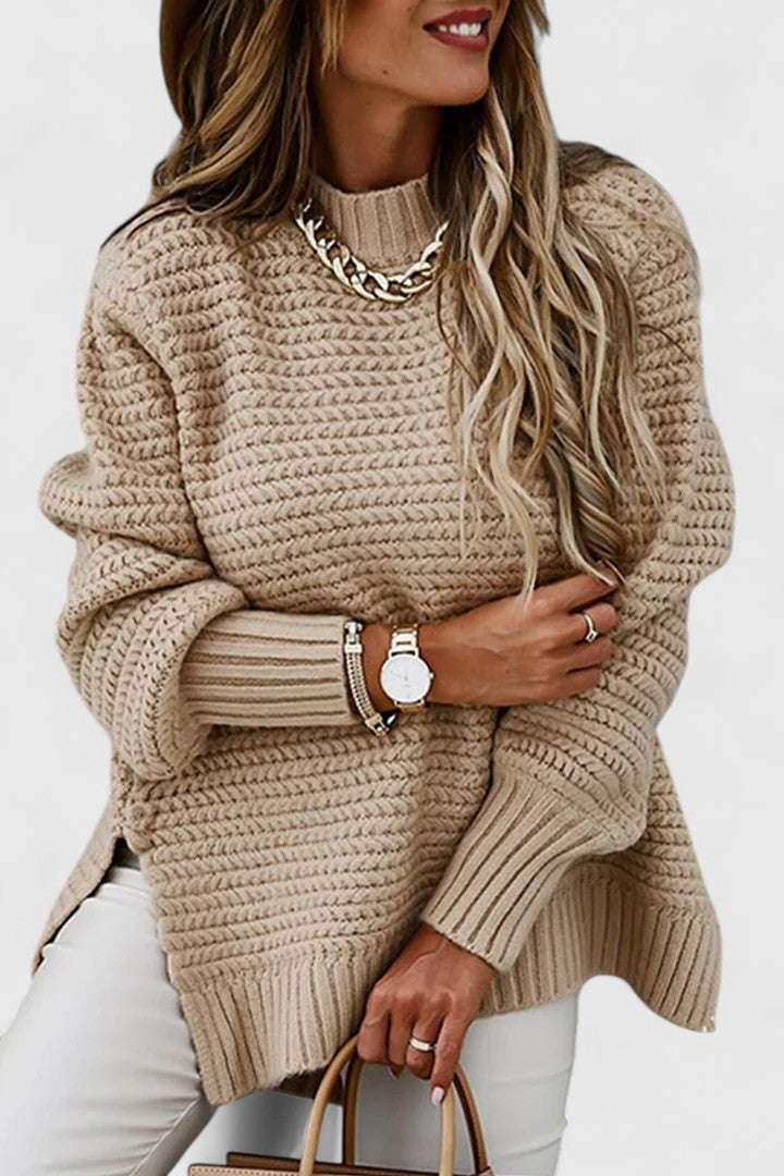 Christine Brewer Joy knit sweater for women, cozy and stylish, featuring a classic design in soft, comfortable fabric.
