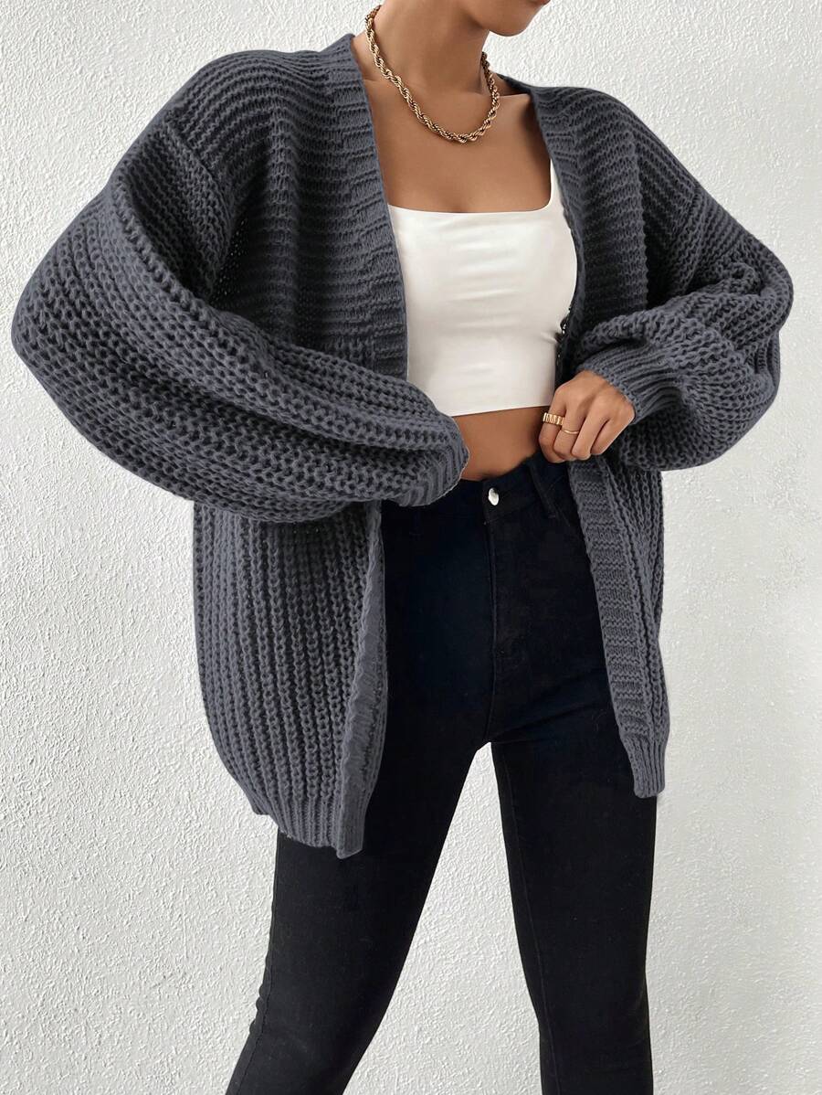 Charlene | Ribbed Chunky Knit Cardigan for Women