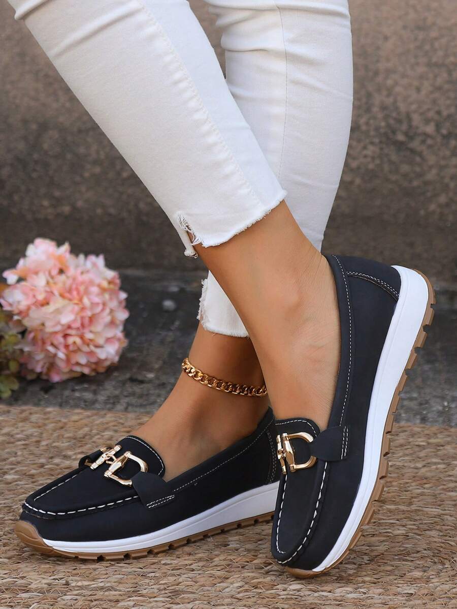 Mia women's non-slip orthopedic loafers by Christine Brewer featuring comfortable, supportive design and stylish appearance.