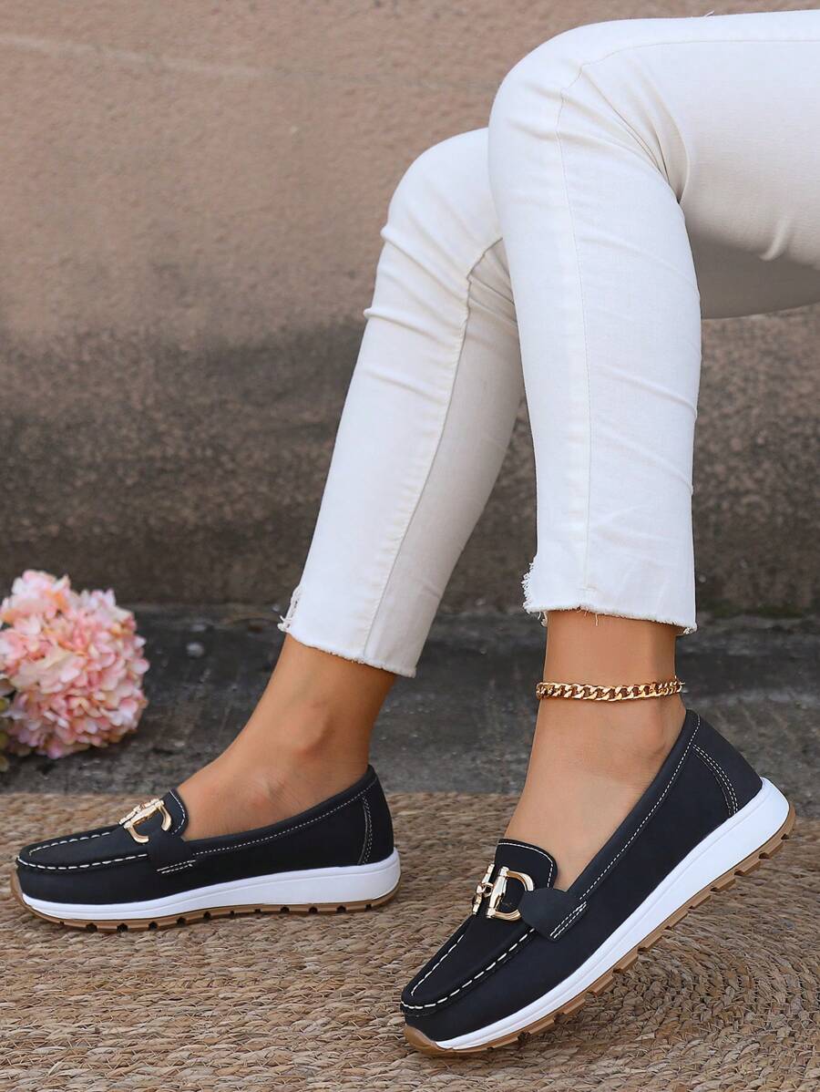 Christine Brewer Mia non-slip orthopedic loafers for women with comfort and support, shown in a close-up image.