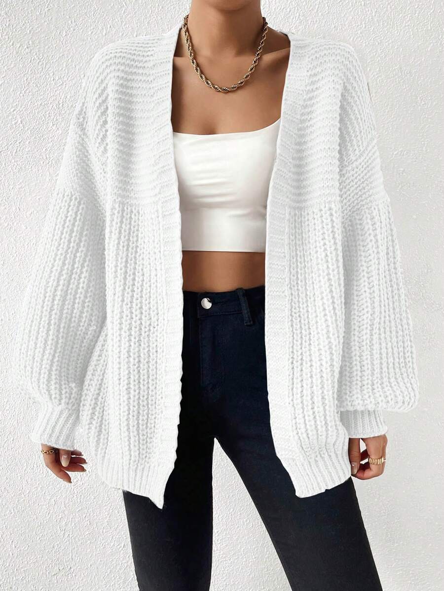 Charlene | Ribbed Chunky Knit Cardigan for Women