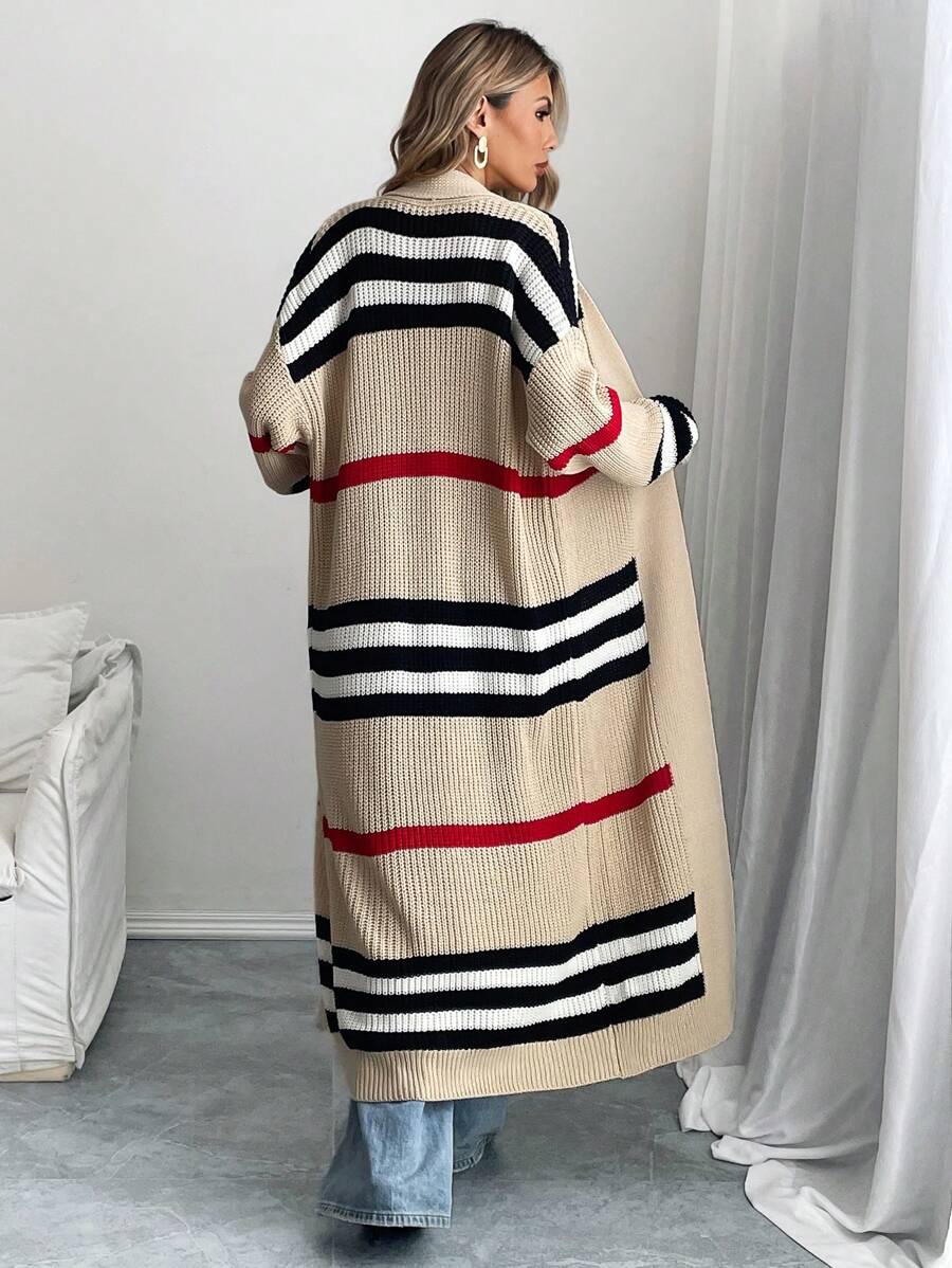 Denise | Striped Longline Cardigan for Women