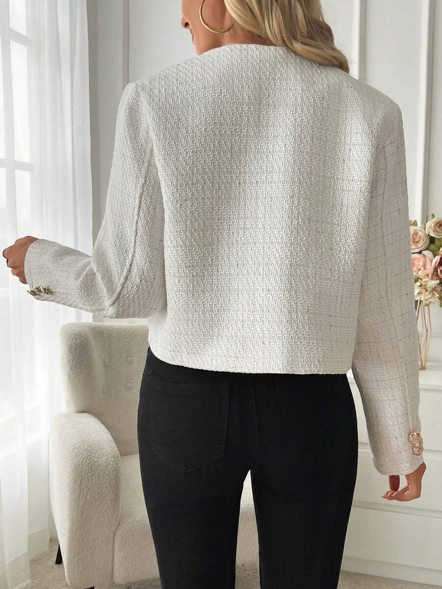 Allegra | Tweed Cropped Coat for Women