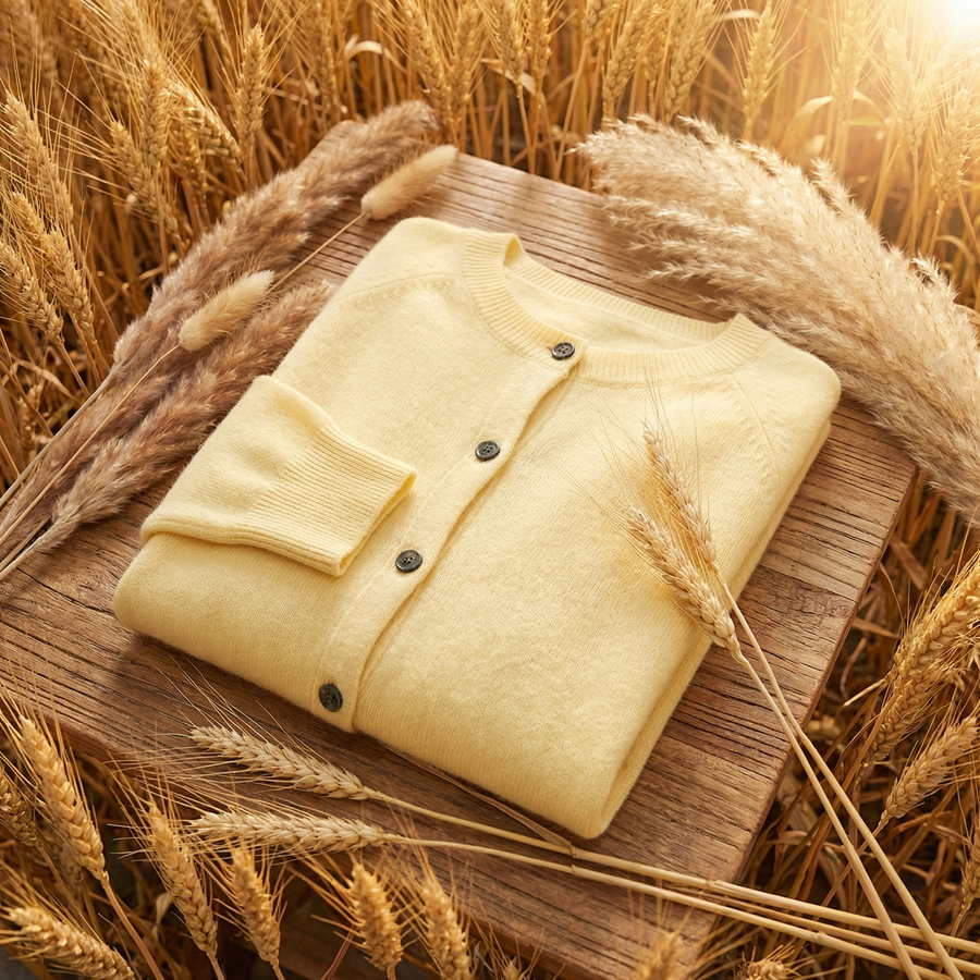 Avery | Merino Wool Cardigan Knit Sweater Winter Warm Long Sleeve Layering Classic Fit Fall