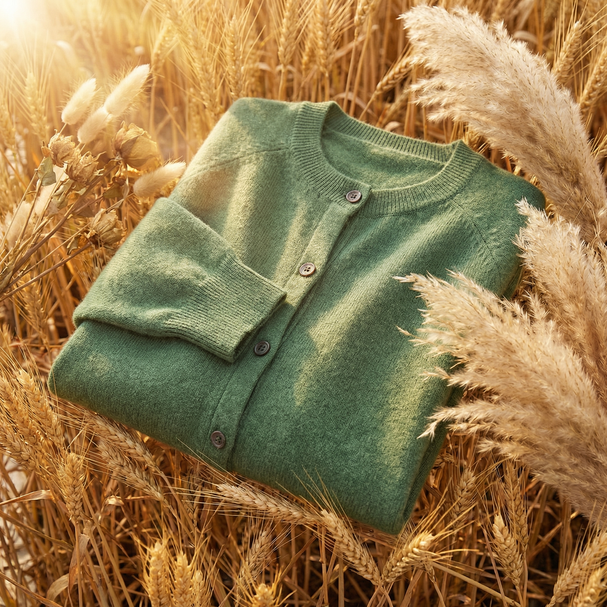 Avery | Merino Wool Cardigan Knit Sweater Winter Warm Long Sleeve Layering Classic Fit Fall