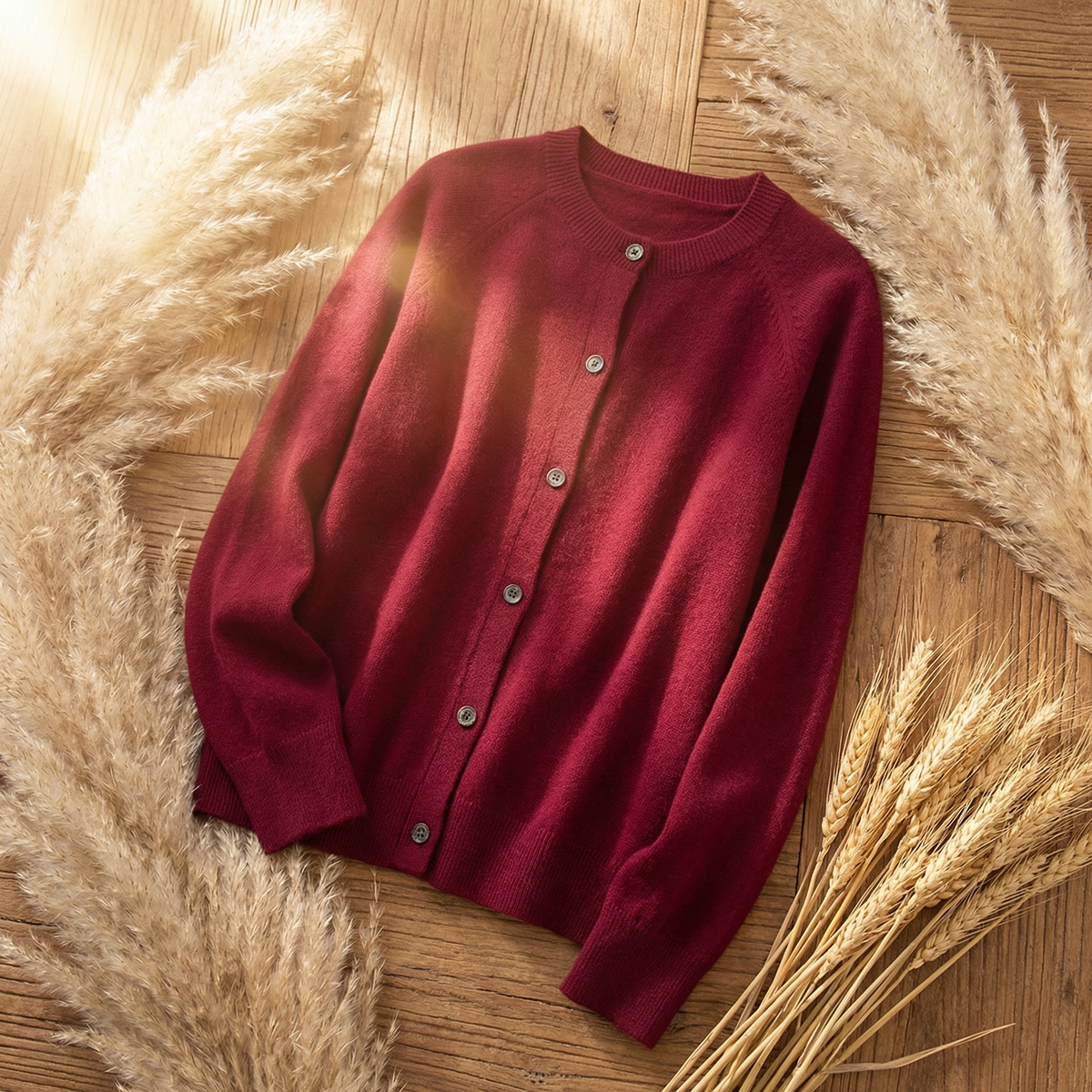 Avery | Merino Wool Cardigan Knit Sweater Winter Warm Long Sleeve Layering Classic Fit Fall