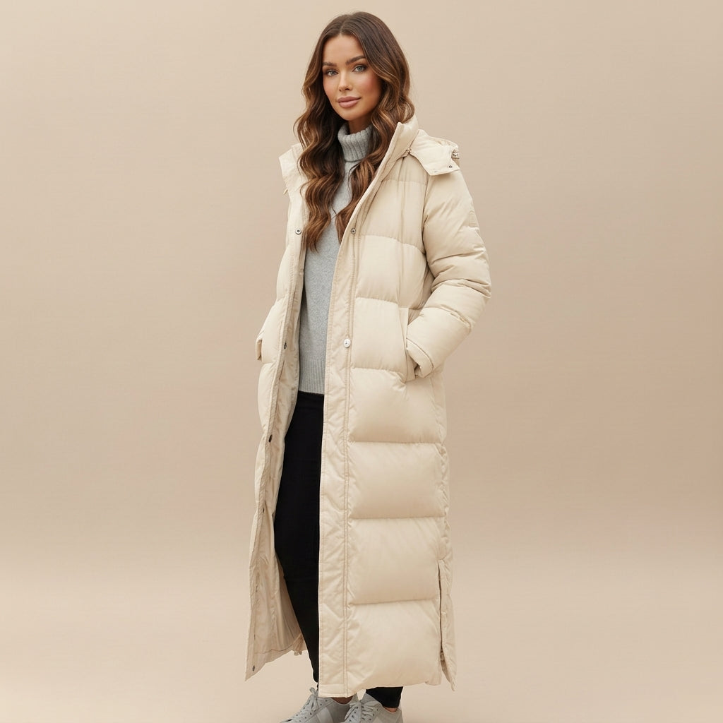 Frida | Puffer Jacket Puffer Coat Down Winter Warm Lightweight Water-Resistant Padded Insulated Tailored