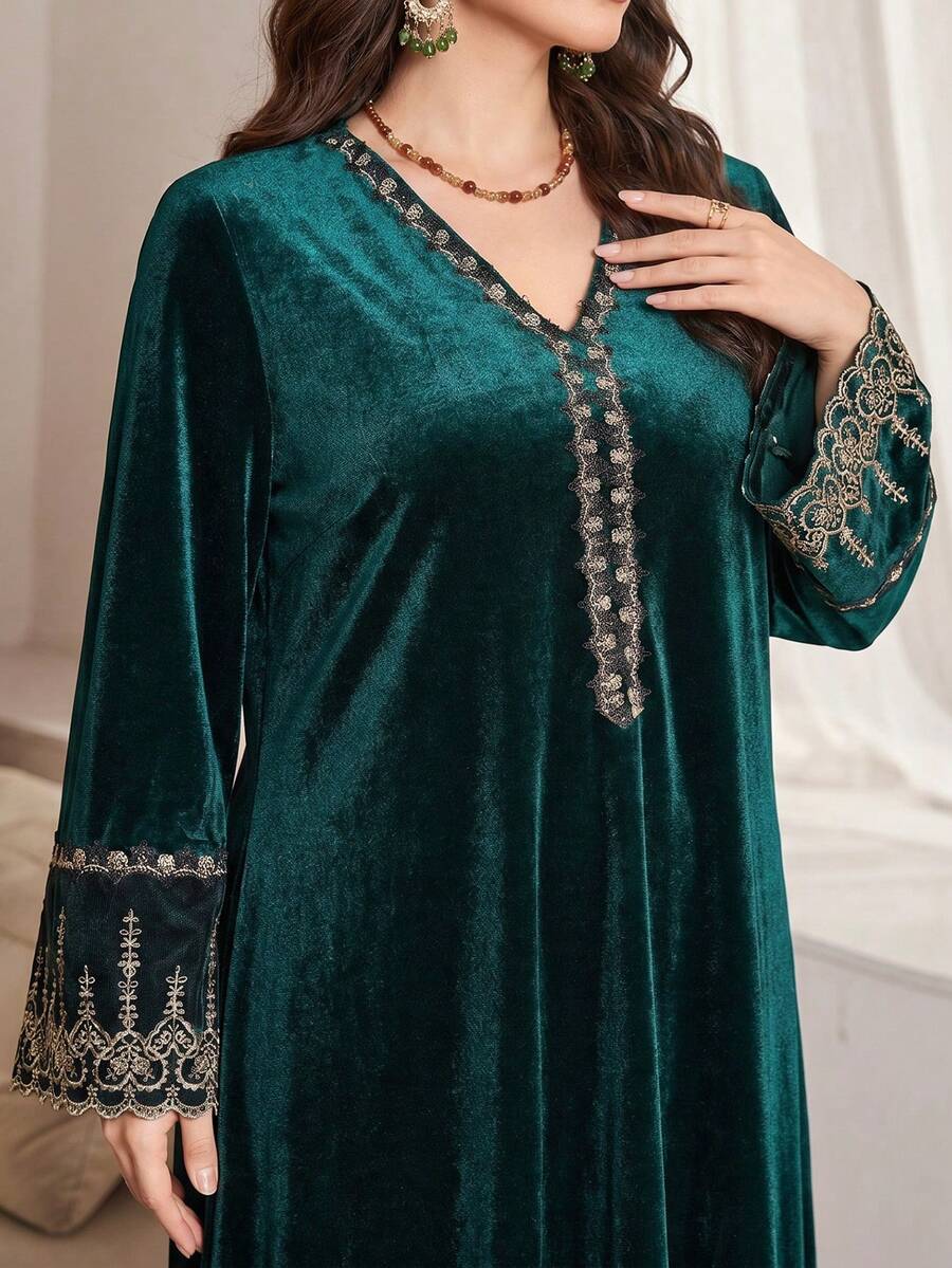 Patrice | Velvet Maxi Dress for Women