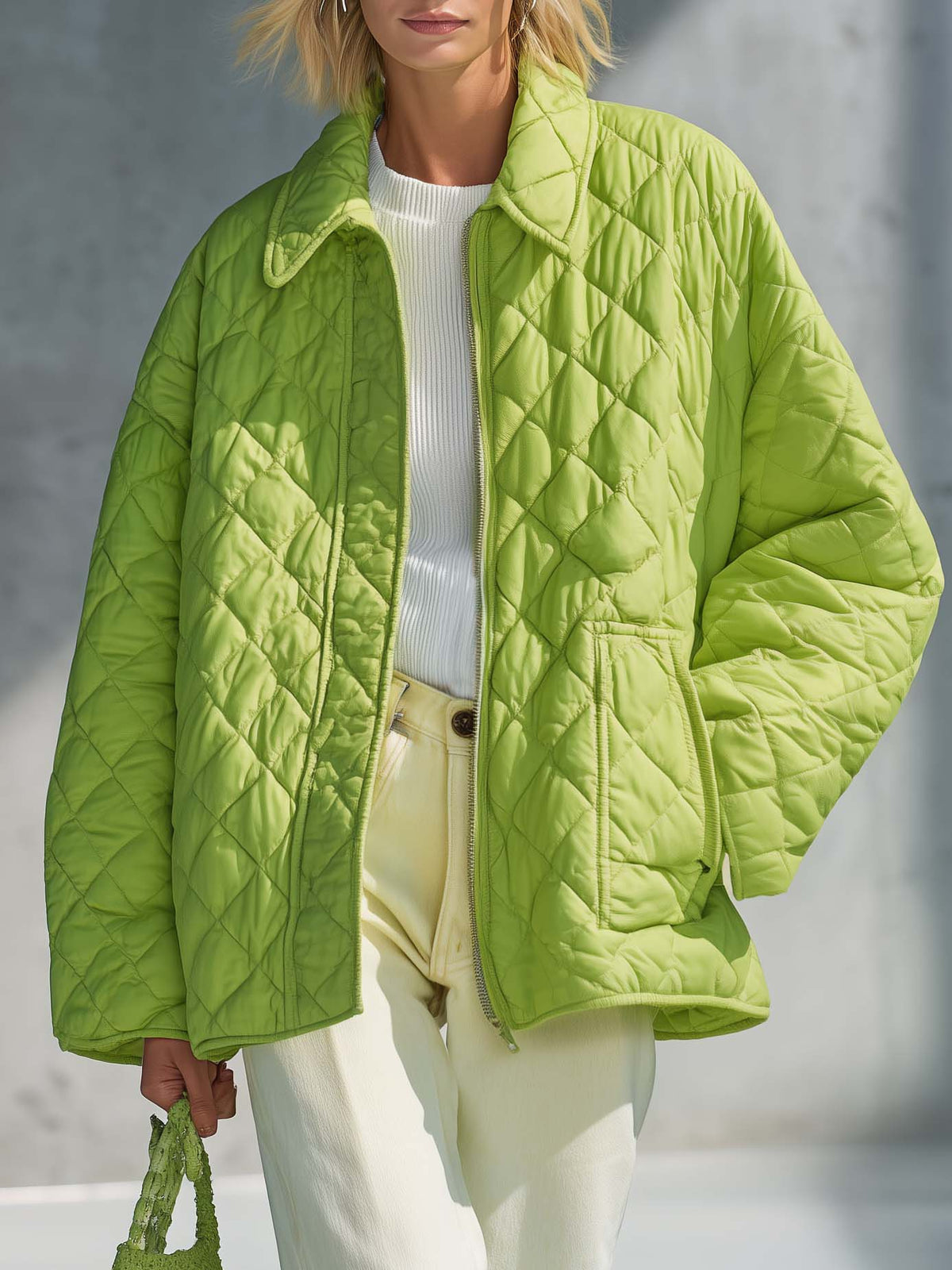 Karen | Quilted Oversized Jacket for Women