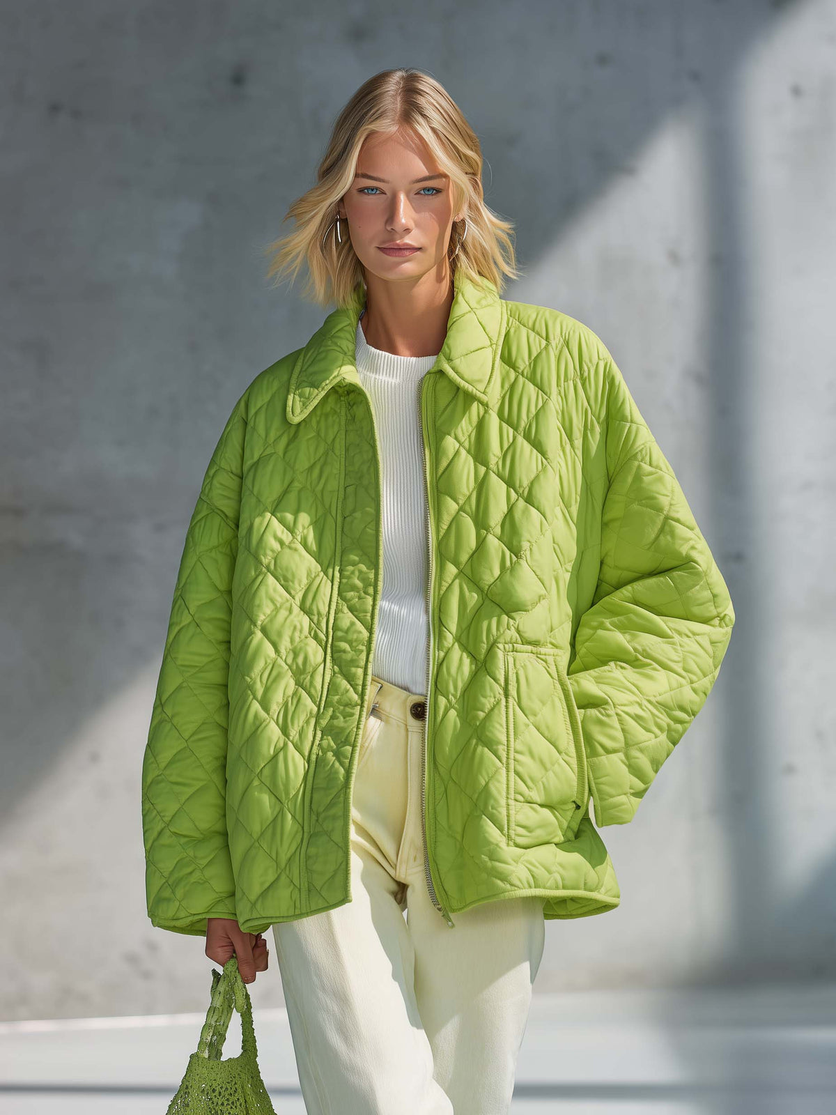 Karen | Quilted Oversized Jacket for Women