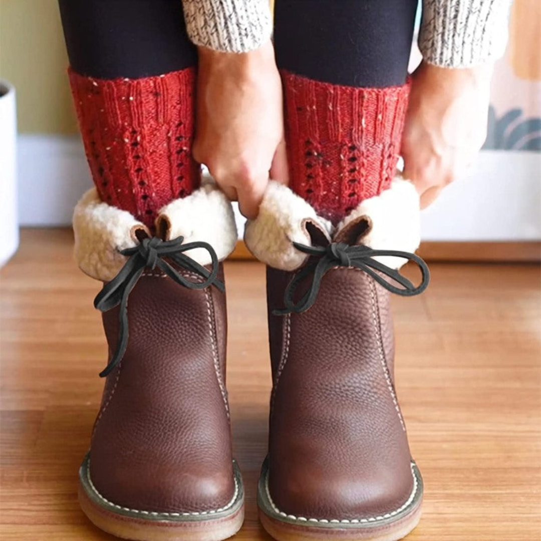 Marnie | Waterproof Boots, Ankle Boots, Women, Vegan Leather, Warm, Insulated, Winter, Windproof, Snow Boots,