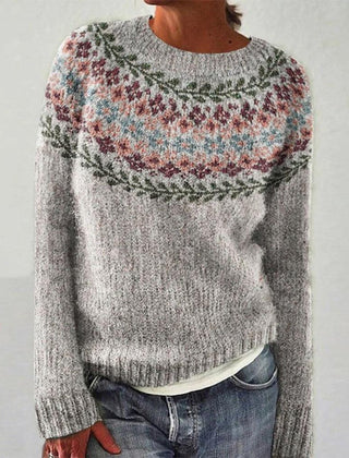 Christine Brewer Rosalie knit sweater for women, cozy long-sleeve sweater in soft fabric, from the #1752 Collection.