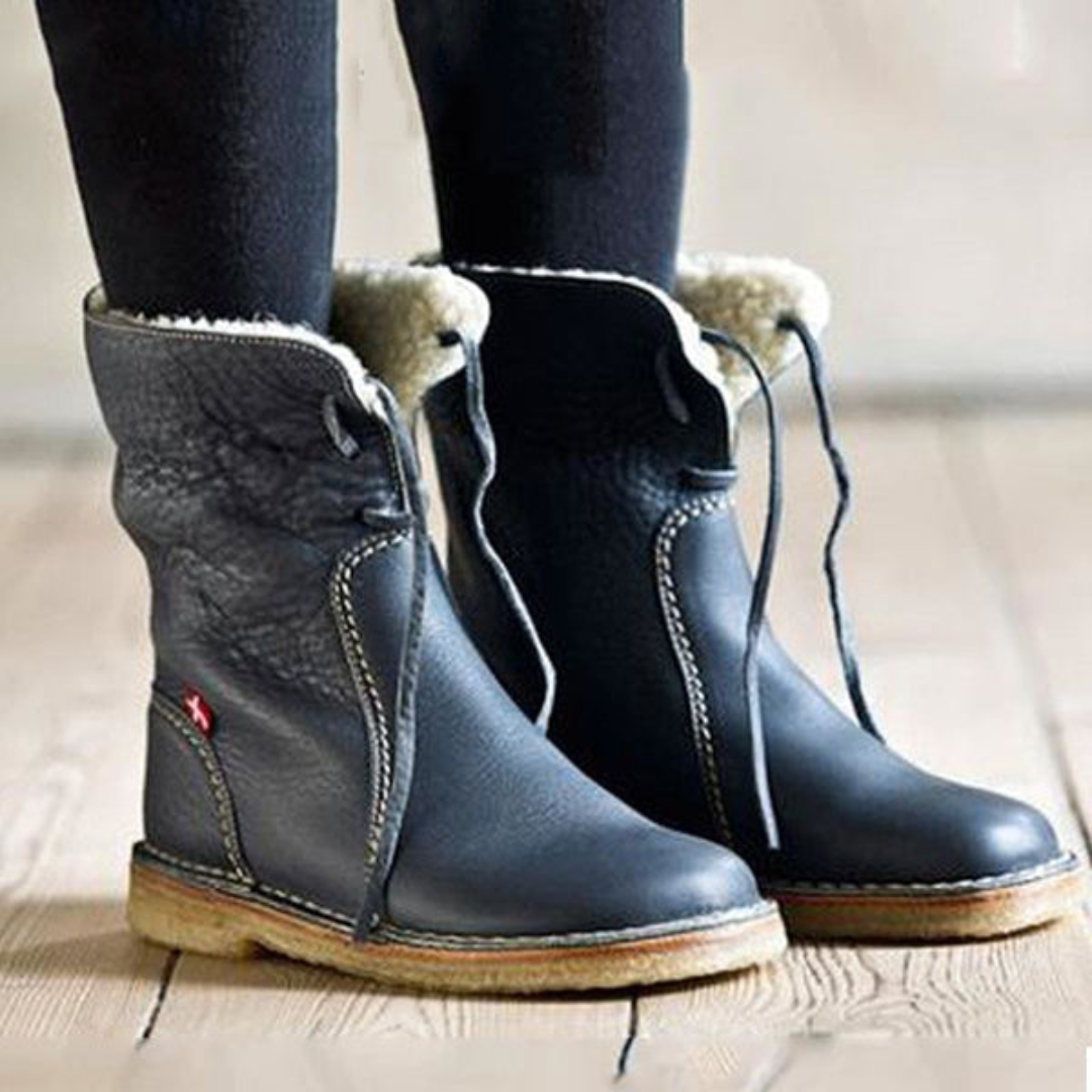 Marnie | Waterproof Boots, Ankle Boots, Women, Vegan Leather, Warm, Insulated, Winter, Windproof, Snow Boots,