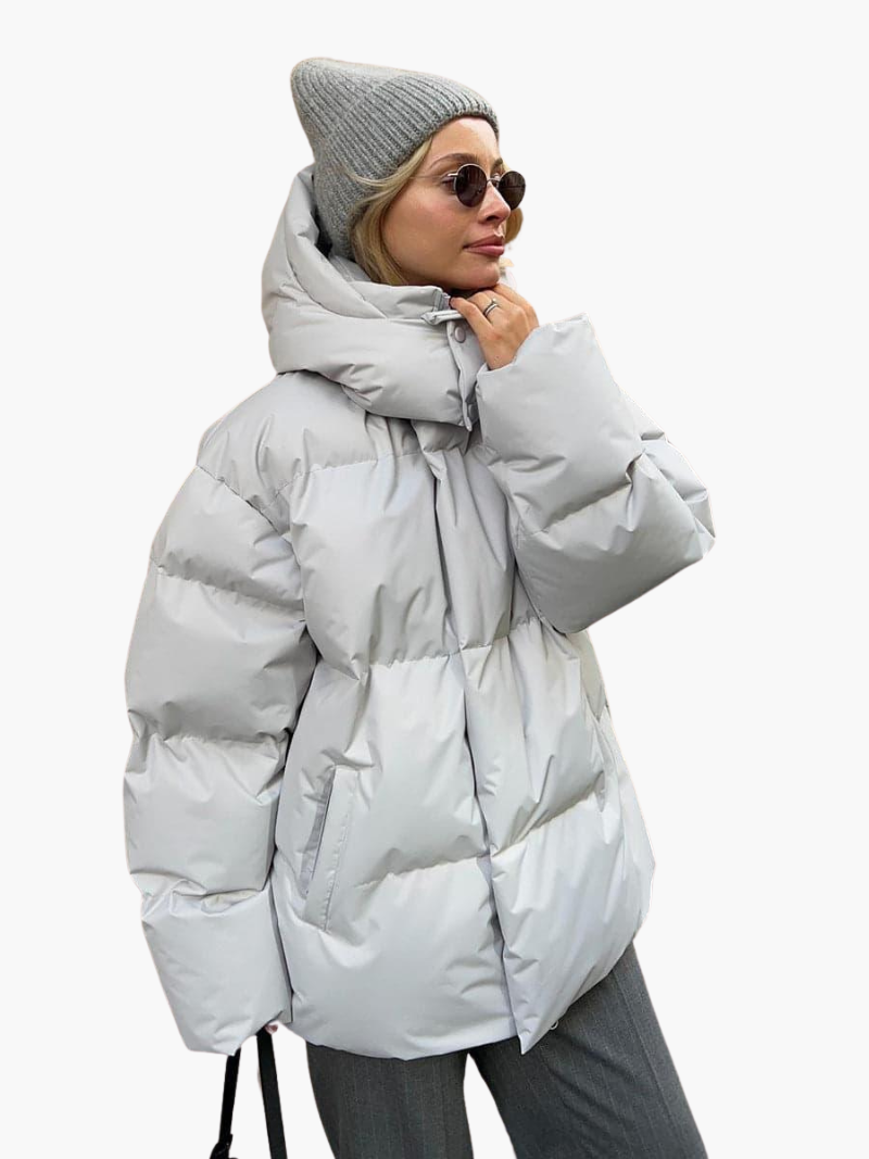Katrina | Quilted Hooded Puffer Jacket for Women