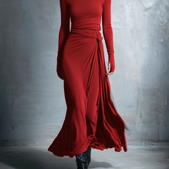 Flowy summer maxi dress for women by Christine Brewer, featuring a wrap style and lightweight, breezy fabric.