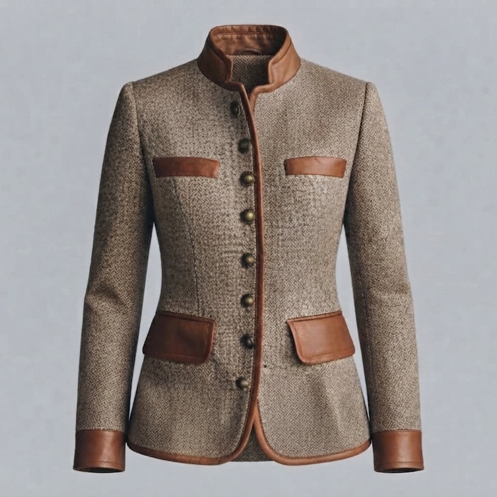 Anneliese | Brown Tweed Jacket for Women