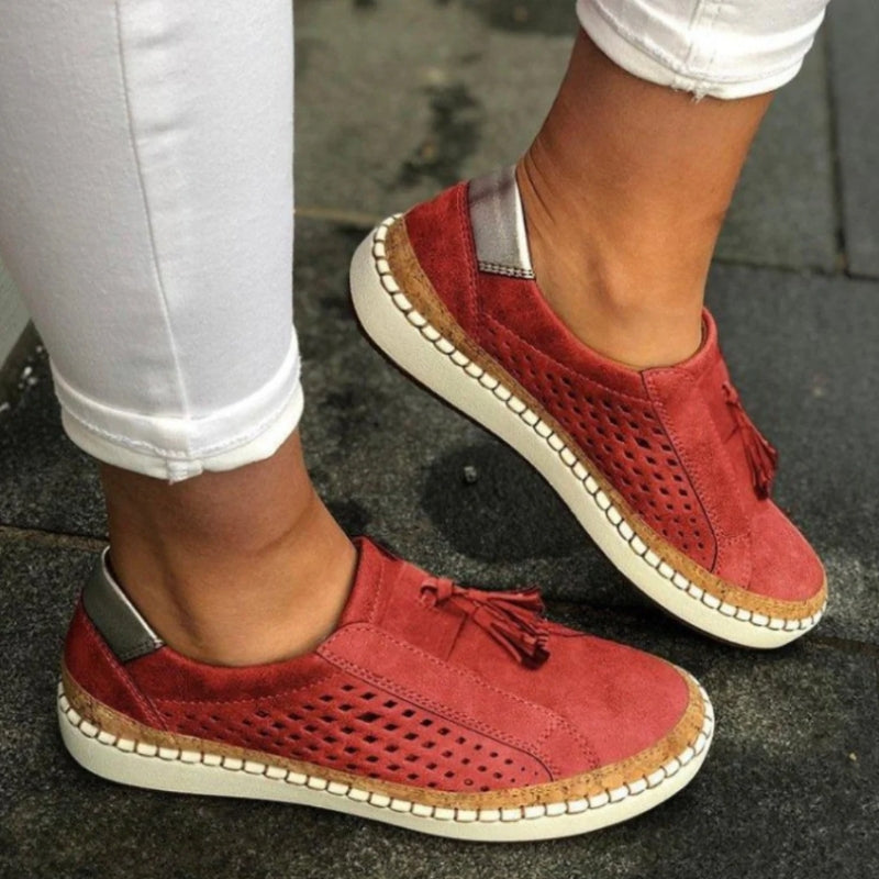 Christine Brewer Arden Orthoflex slip-on shoes for women, orthopedic comfort walking shoes with supportive design.