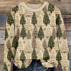 Stylish Christmas sweater for women by Christine Brewer, featuring festive patterns and cozy knit fabric.