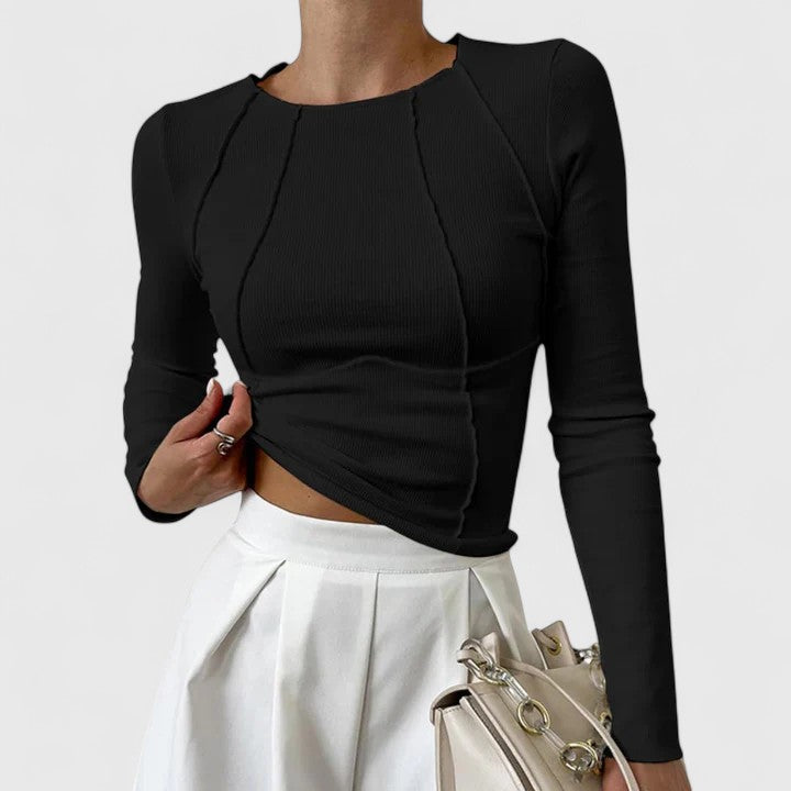 Women’s Eleanor top by Christine Brewer, featuring a stylish, casual design with a comfortable fit and soft fabric.