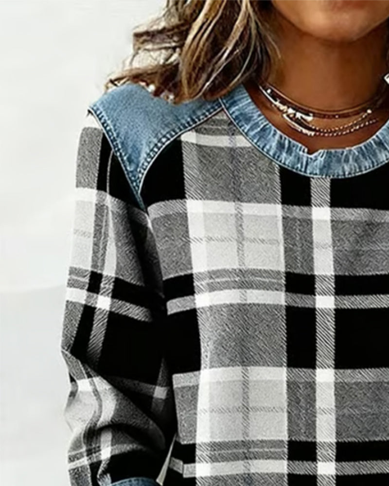 Christine Brewer Iris oversized patchwork sweatshirt, stylish and cozy hoodie with vibrant patchwork design and classic fit.