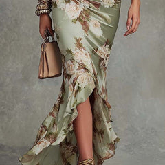 Elegant V-neck maxi dress for women by Christine Brewer, flowing fabric and flattering fit perfect for casual or formal occasions.