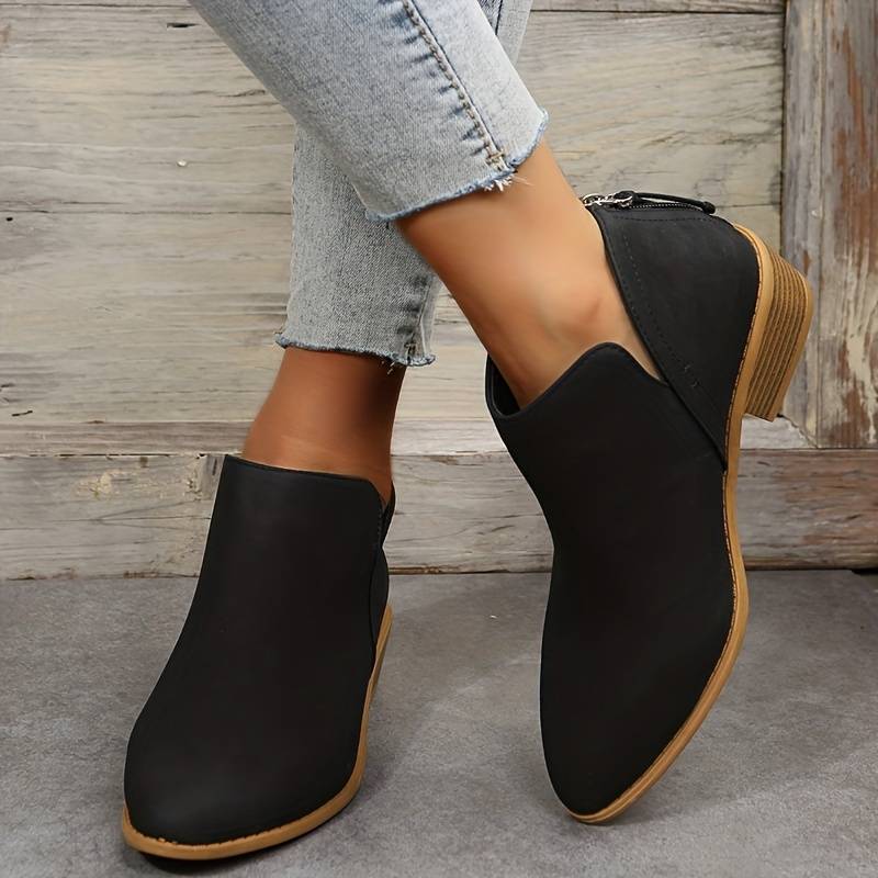 Sophia1 | Ankle Boots, Women, Perforated, Rubber Sole, Fall, Winter, Casual, Booties, Warm, Cold Weather