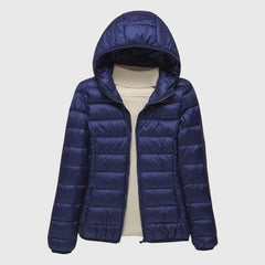 Lightweight quilted jacket by Christine Brewer, Lily Ultra-Light Quilted Jacket in soft fabric with a sleek design and subtle quilting.
