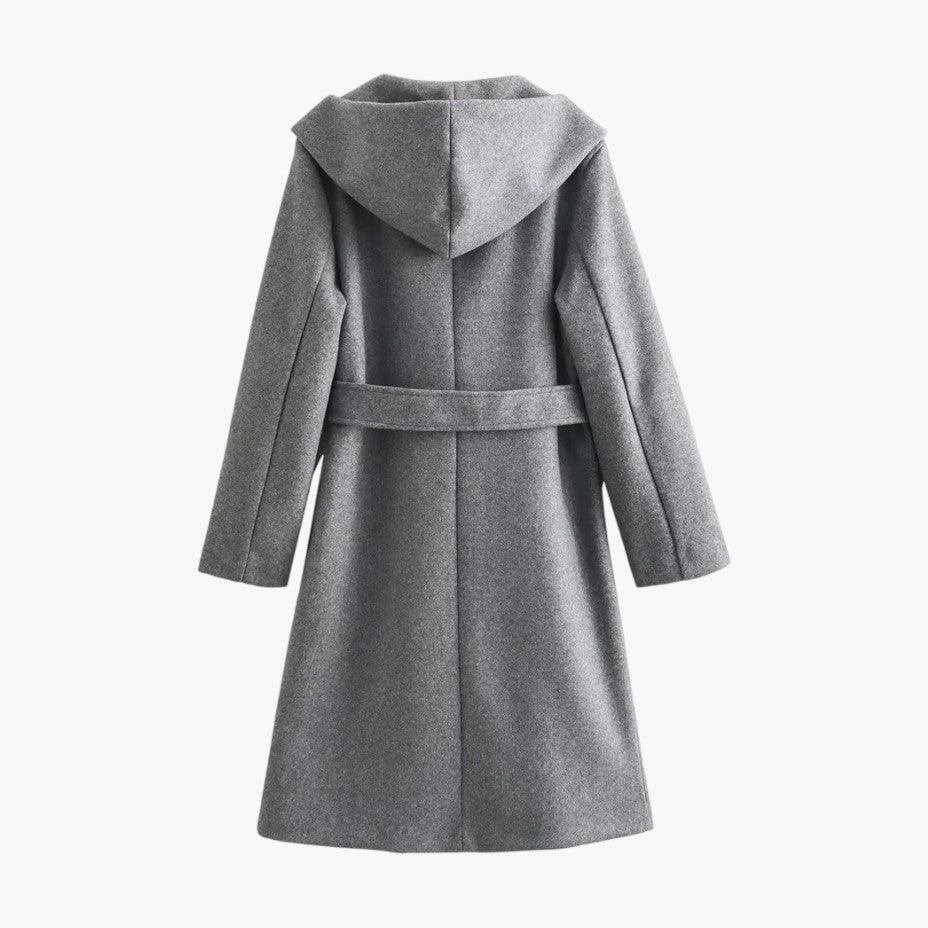 Antonia | Belted Hooded Trench Coat for Women