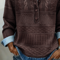 Christine Brewer Hannah women's sweatshirt in soft fabric, featuring a relaxed fit and stylish design, perfect for casual wear.