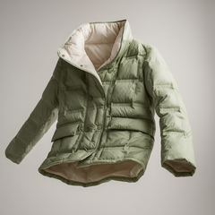 Sophia quilted puffer jacket for women by Christine Brewer, featuring a stylish, padded design and a floating, lightweight look.