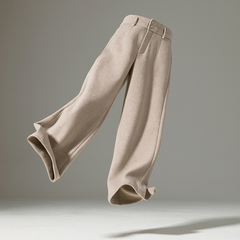 Christine Brewer Abigail wide-leg tailored trousers for women, showing the relaxed fit and high-quality fabric on display.