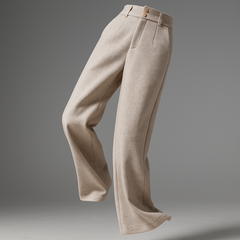 Women’s wide-leg tailored trousers by Christine Brewer, Abigail, in a floating fabric display with a relaxed fit and modern style.