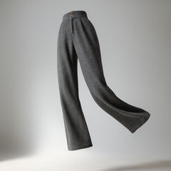 Christine Brewer Abigail women's tailored wide-leg trousers, displayed on a mannequin, showcasing the relaxed fit and elegant design.