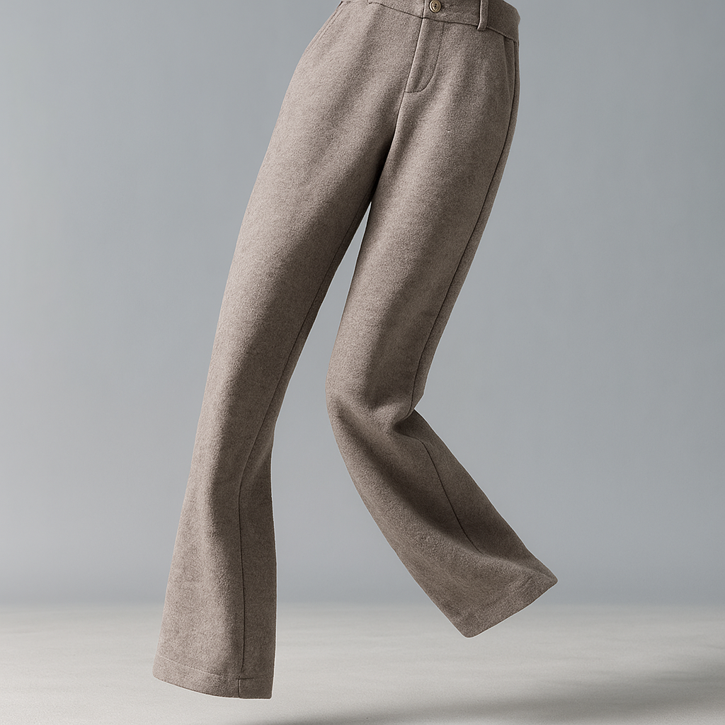 Christine Brewer Abigail tailored wide-leg trousers for women, displayed in a sleek, flowing fabric with a modern fit.