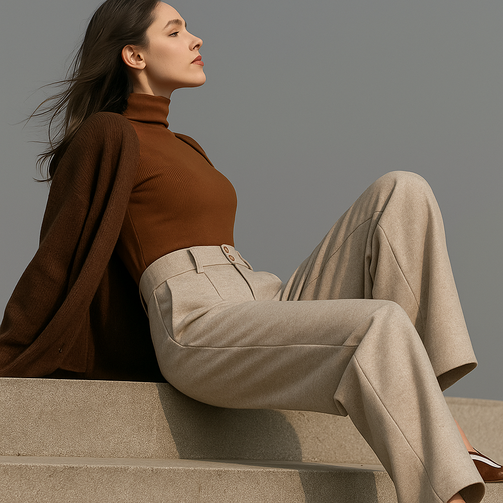 Christine Brewer Abigail wide-leg tailored trousers for women, stylish and comfortable with a modern fit and clean design.